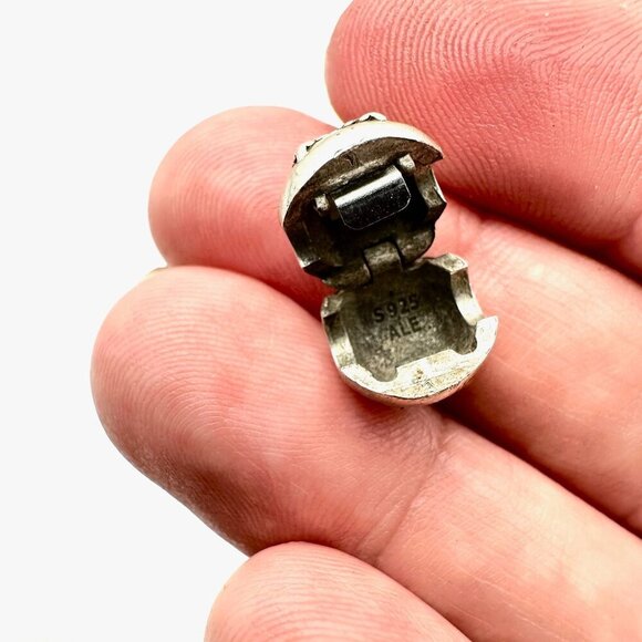 Pandora Retired Winter Wonderland Snowflake Clip Charm 925 ALE 14K Accents - Picture 3 of 3